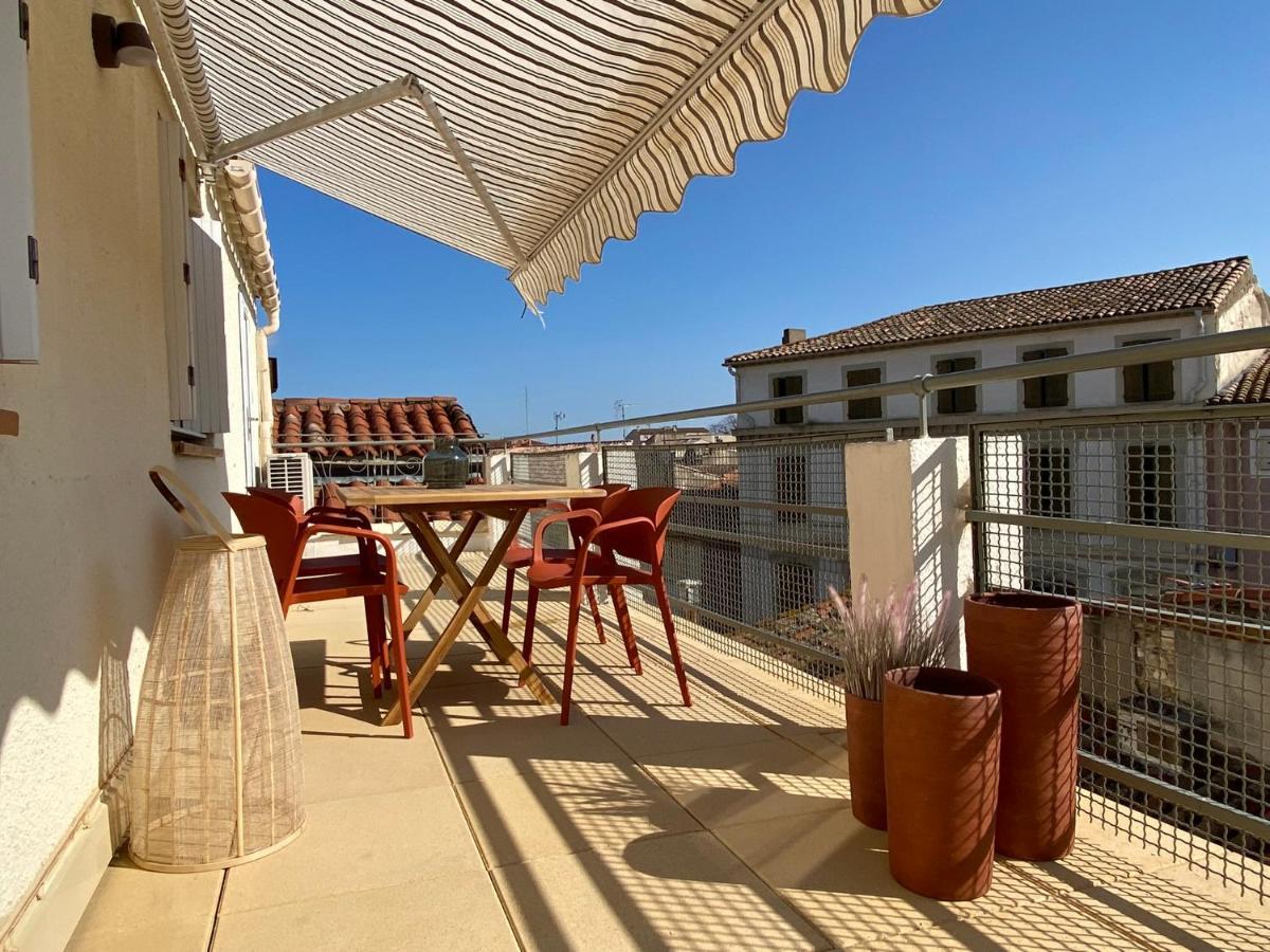 La Terrasse Sur Les Toits Appartement Narbonne Buitenkant foto