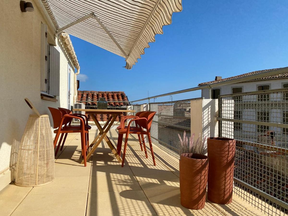 La Terrasse Sur Les Toits Appartement Narbonne Buitenkant foto